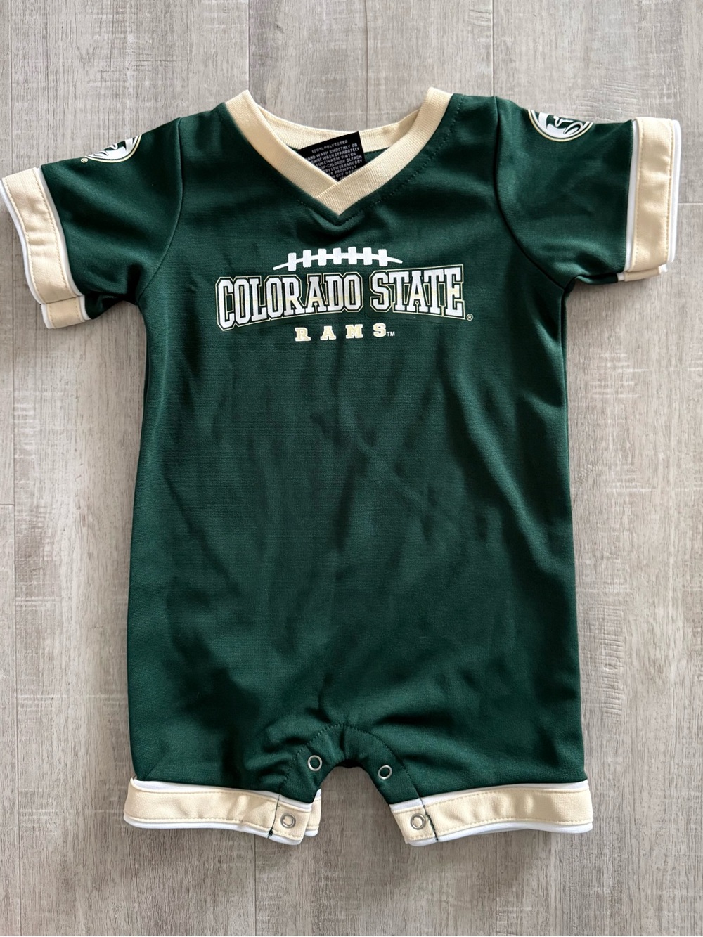 Colosseum Colorado State Rams Green Infant Football Onesie , 6-12 months